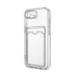 Чехол iPhone 16e прозрачный с визитницей