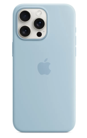 Чехол iPhone 15 Plus Silicone Case MagSafe Light Blue