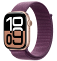 Apple Watch Series 10 Rose Gold 42mm Plum Sport Loop MWWK3
