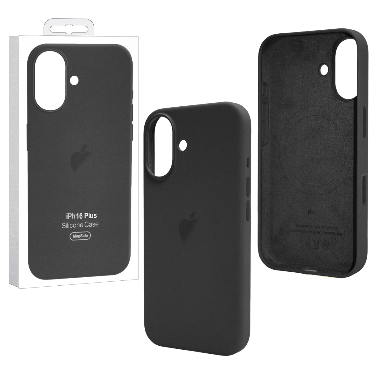 Чехол iPhone 16 Plus Silicone Case MagSafe Black