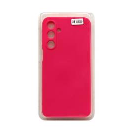 Чехол Samsung A16 Silicone Case ярко-розовый