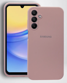 Чехол Samsung A15 Silicone Case розовый