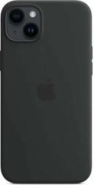 Чехол iPhone 14 Plus Silicon Case MagSafe без лого черный