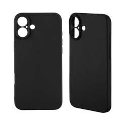 Чехол iPhone 16 Plus матовый чёрный