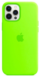 Чехол iPhone 13 Pro Max Silicon Case MagSafe без лого салатовый