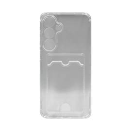 Чехол Samsung S24FE с визитницей прозрачный
