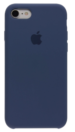 Чехол iPhone 7 Silicone Case темно голубой