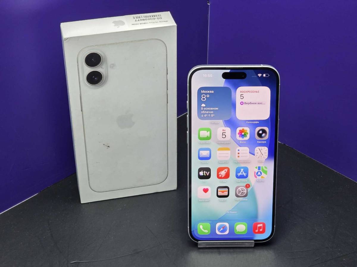 iPhone 16 Plus 128Gb White АКБ 97% imei 352973354500631