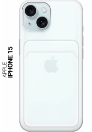Чехол iPhone 15 прозрачный с визитницей