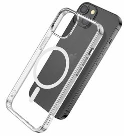 Чехол iPhone 15 Plus Hoco MagSafe прозрачный