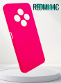 Чехол Xiaomi Redmi 14C Silicone Case ярко-розовый