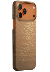 Чехол iPhone 17 Pro Max Pitaka Ultra-Slim Case Golden Glint
