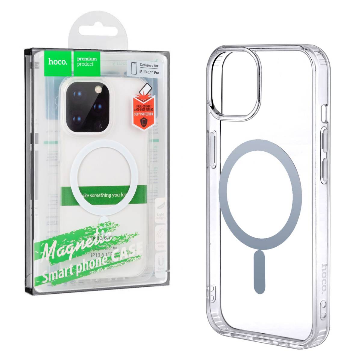 Чехол iPhone 12 Pro Max Hoco Clear Case MagSafe 