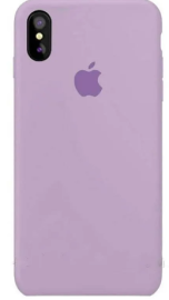 Чехол iPhone X/Xs Silicone Case бледно фиолетовый