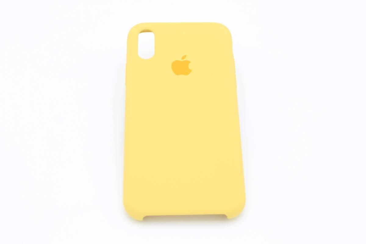Чехол iPhone XR Silicon Case желтый