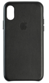 Чехол iPhone XS Max Leather Case black (под кожу)