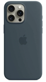 Чехол iPhone 15 Pro Max Silicone Case MagSafe Storm Blue