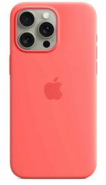 Чехол iPhone 15 Pro Max Silicone Case MagSafe Guava