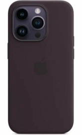 Чехол iPhone 14 Pro Max Silicon Case MagSafe без лого бордовый