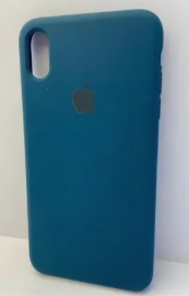 Чехол iPhone Xs Max Silicon Case морская волна