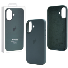 Чехол iPhone 16 Plus Silicone Case MagSafe Lake Green