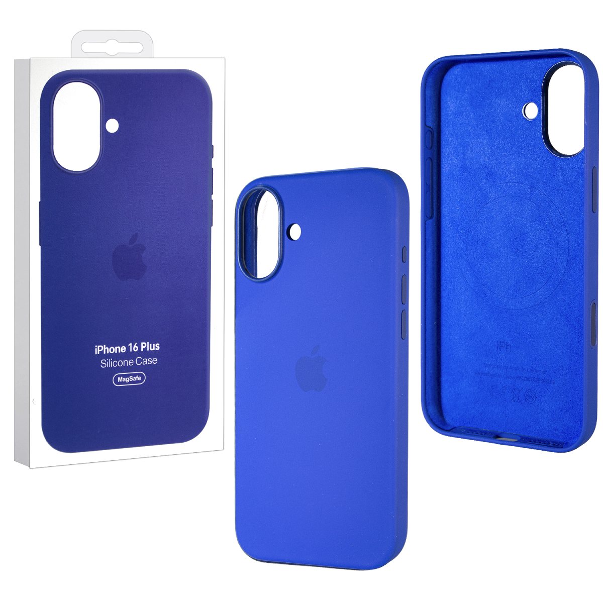 Чехол iPhone 16 Plus Silicone Case MagSafe Stone Ultramarine