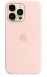 Чехол iPhone 14 Pro Max Silicon Case MagSafe без лого пудра
