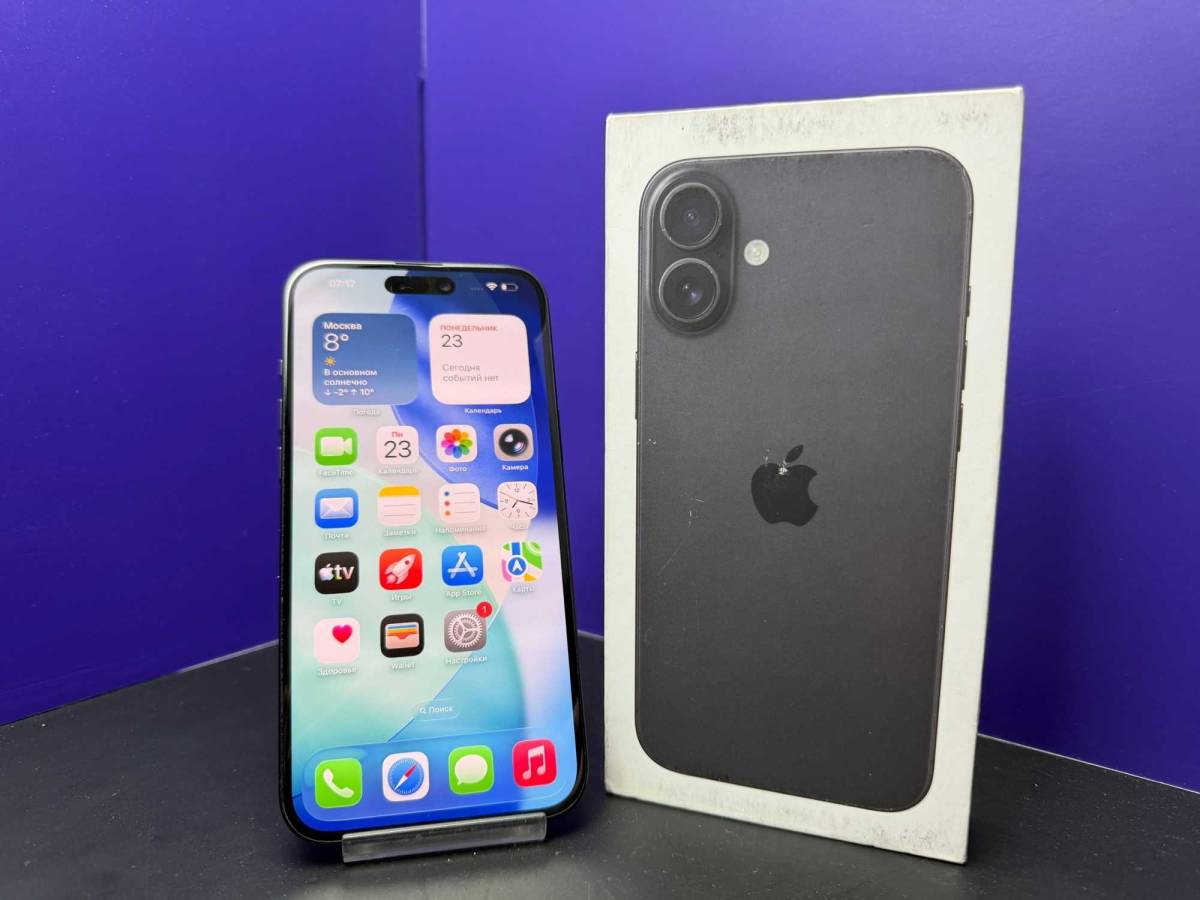 iPhone 16 Plus 128Gb Black АКБ:100% imei357684130693971