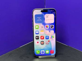 iPhone 15 Pro 128Gb Dual Sim White Titanium АКБ80% imei357662988956450