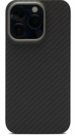 Чехол iPhone 14 Pro Max Карбон серый