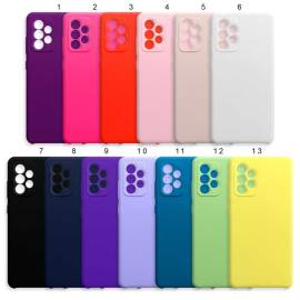 Чехол Samsung A52 Silicone Case розовый