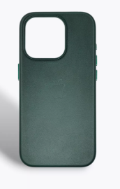 Чехол iPhone 15 Pro Max Leather Case MagSafe Green
