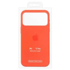 Чехол iPhone 17 Pro Silicone Case MagSafe Orange
