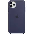 Чехол iPhone 11 Pro Max Silicon Case темно синий