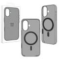 Чехол iPhone 16 Clear Case MagSafe (затемненный)