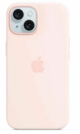 Чехол iPhone 15 Silicone Case MagSafe Pink