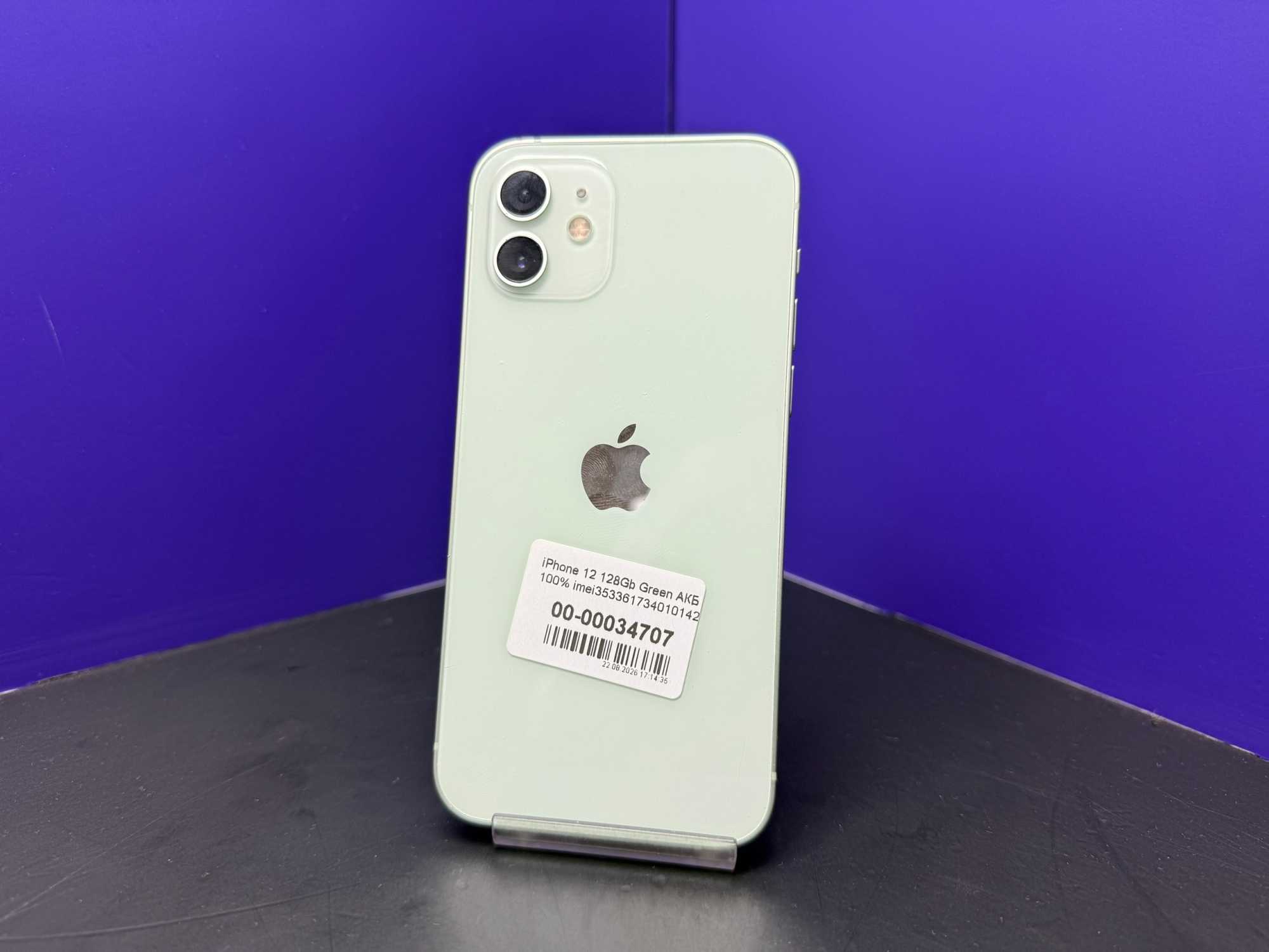 iPhone 12 128Gb Green АКБ 100% imei353361734010142