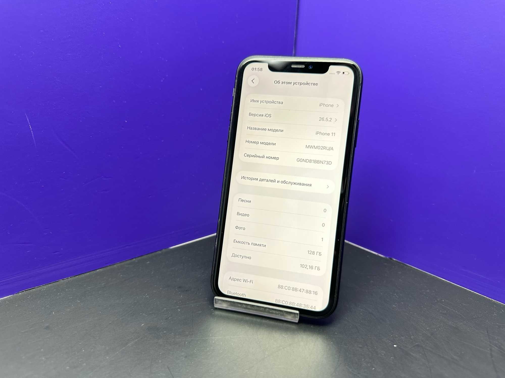 iPhone 11 128Gb Black АКБ 100% imei 356808115652048