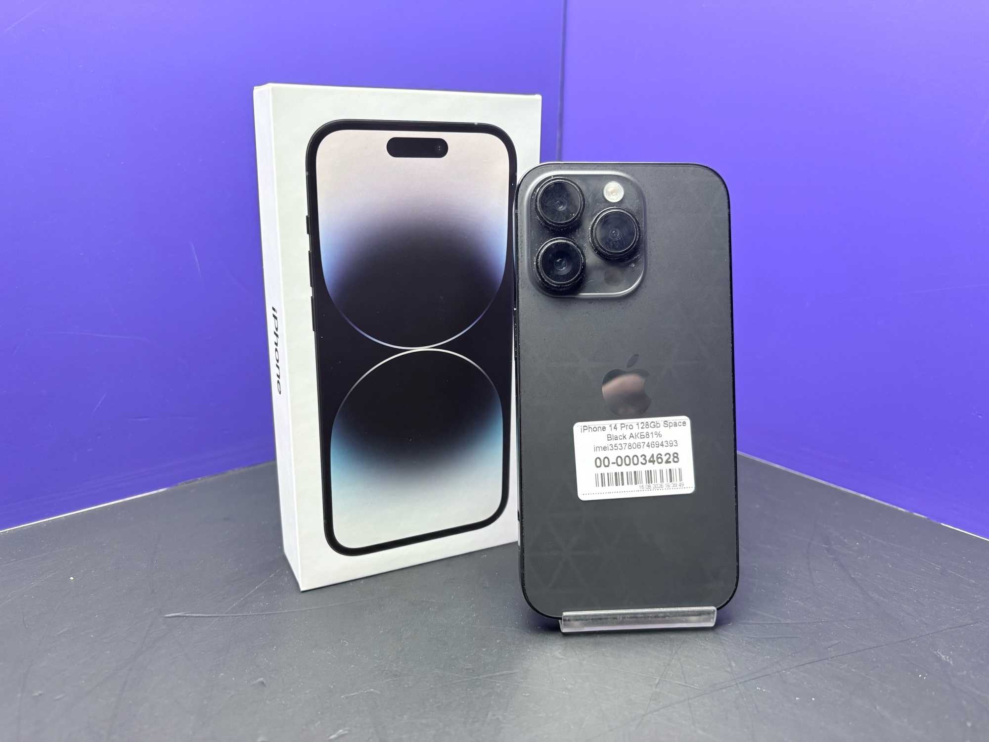 iPhone 14 Pro 128Gb Space Black АКБ81% imei353780674694393