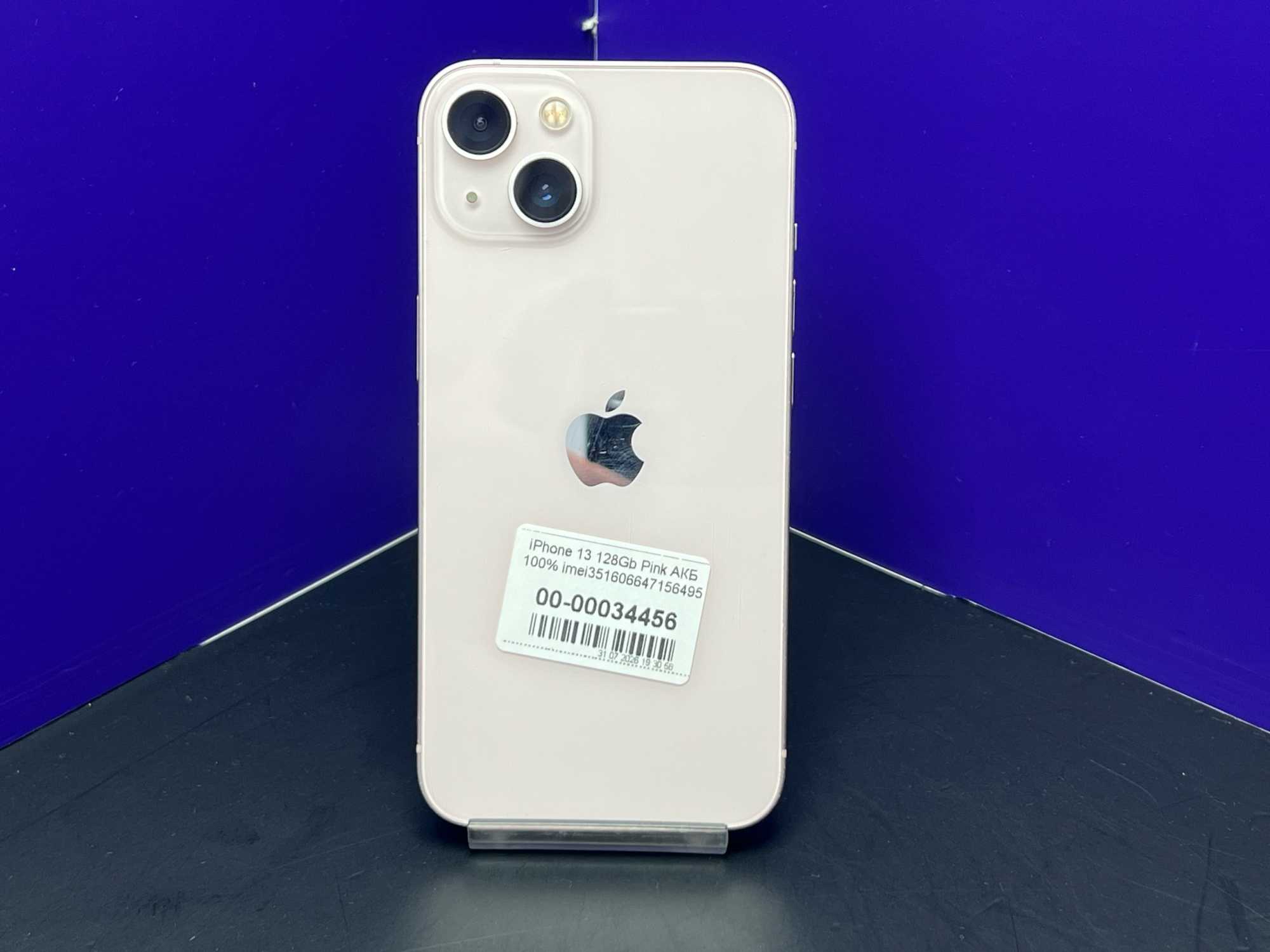 iPhone 13 128Gb Pink АКБ 100% imei351606647156495