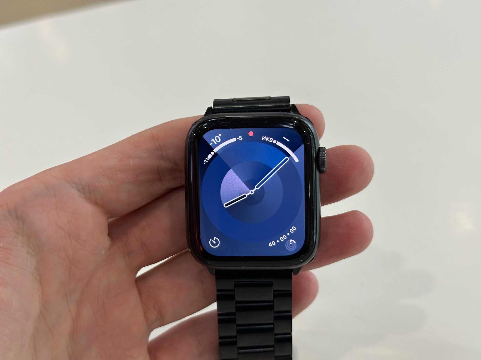 Apple Watch SE Gen 1 Black  44mm АКБ 77% s/n H4HDM05Q07Y