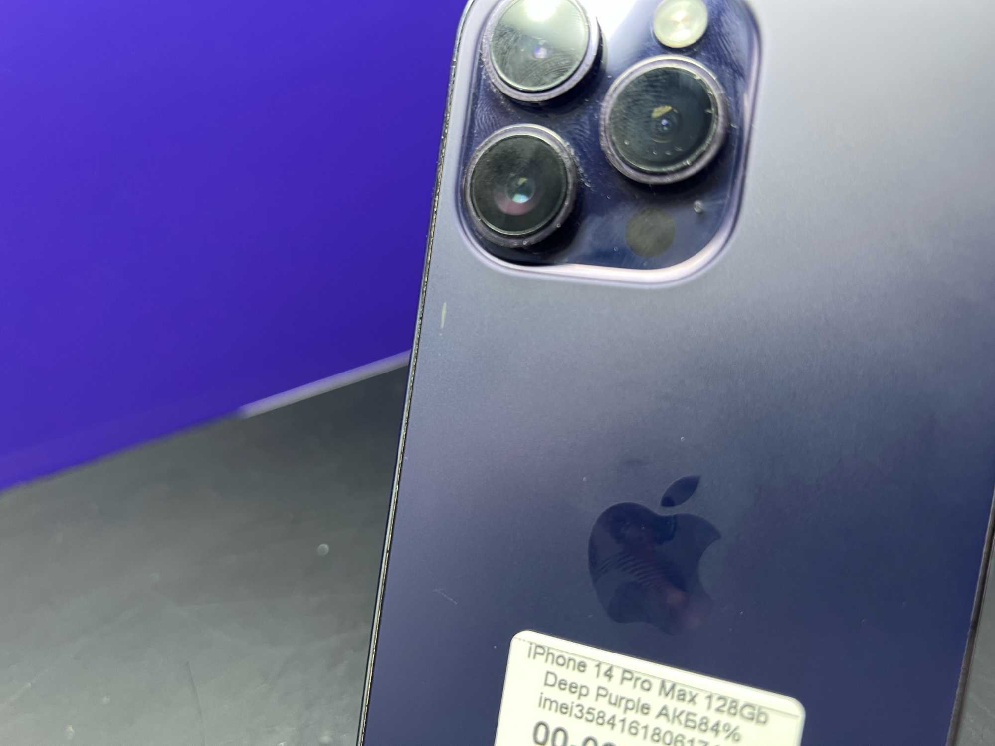 iPhone 14 Pro Max 128Gb Deep Purple АКБ84% imei358416180617488
