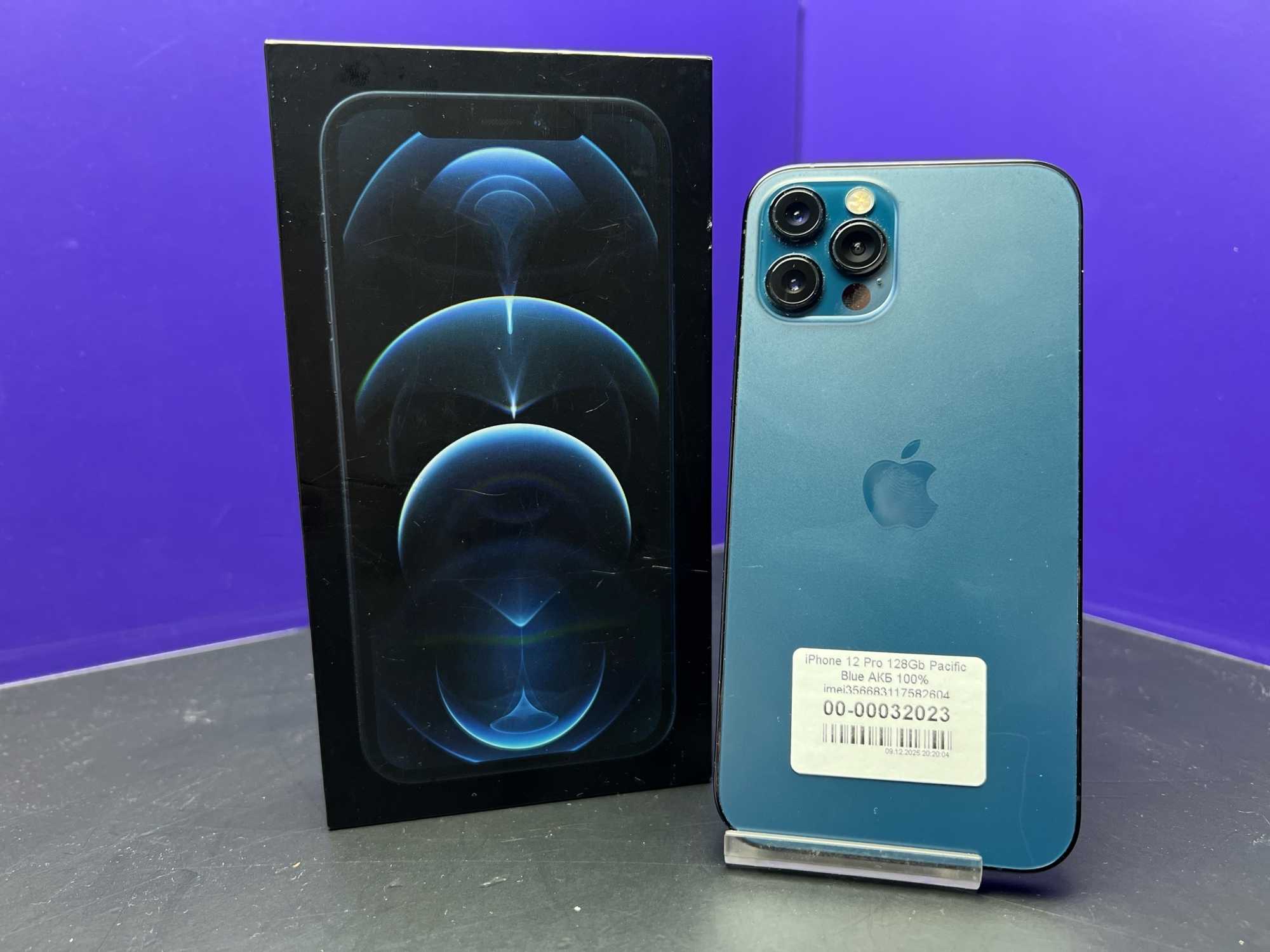 iPhone 12 Pro 128Gb Pacific Blue АКБ 100% imei356683117582604