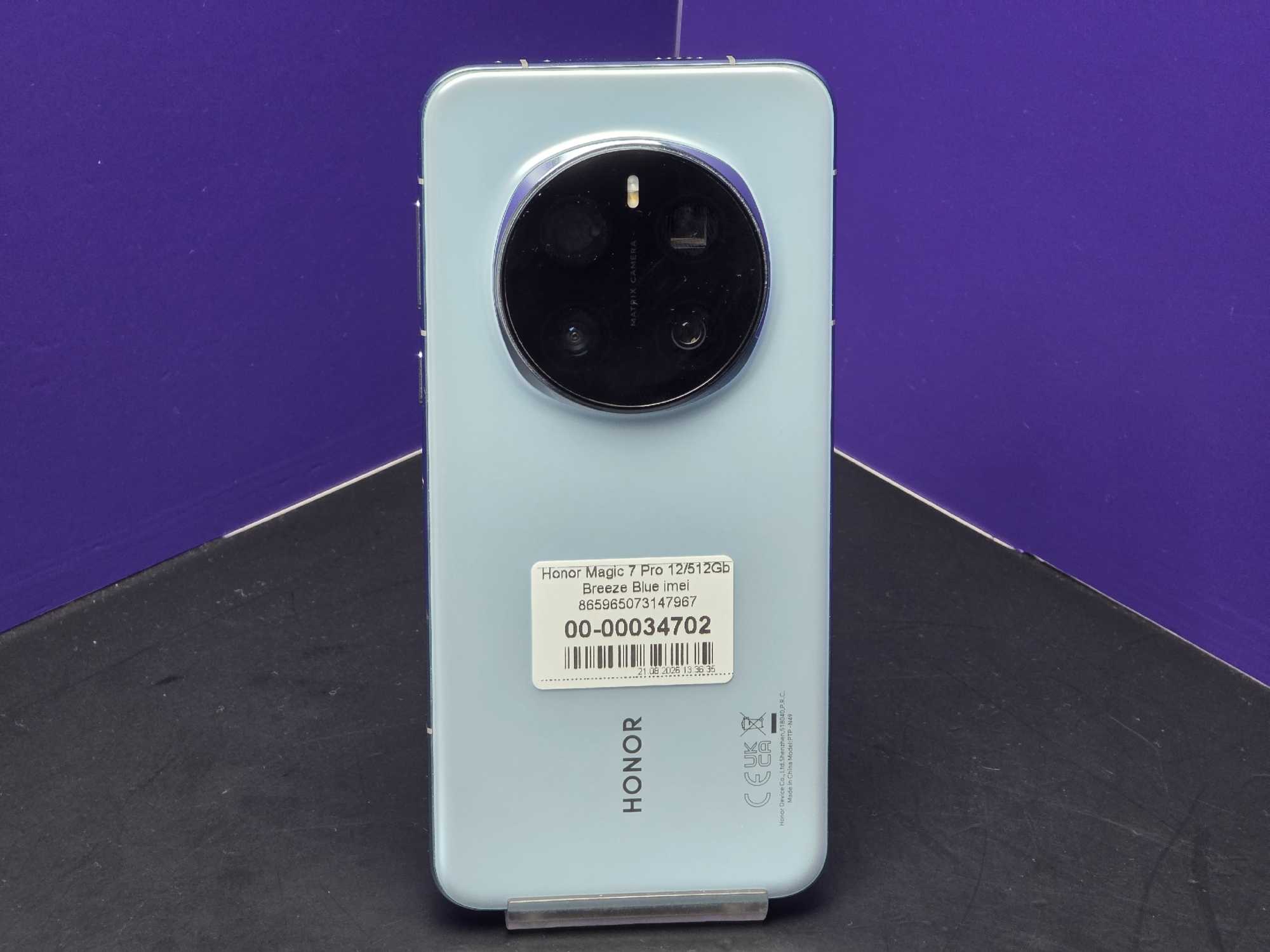 Honor Magic 7 Pro 12/512Gb Breeze Blue imei 865965073147967