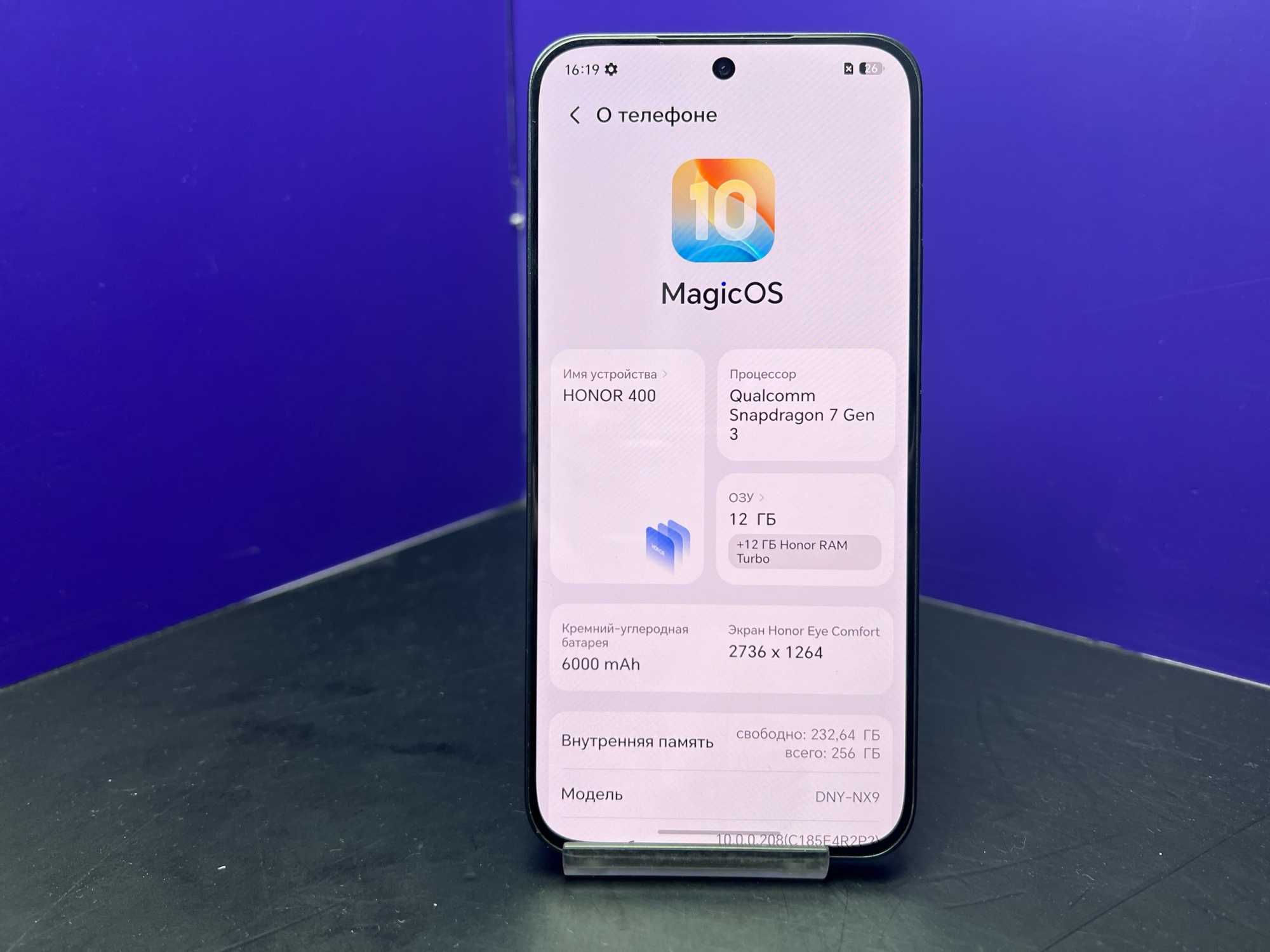 Honor 400 12/256Gb Black imei865963082612741