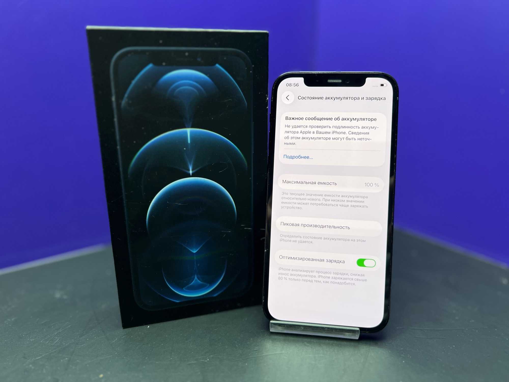 iPhone 12 Pro 128Gb Pacific Blue АКБ 100% imei356683117582604