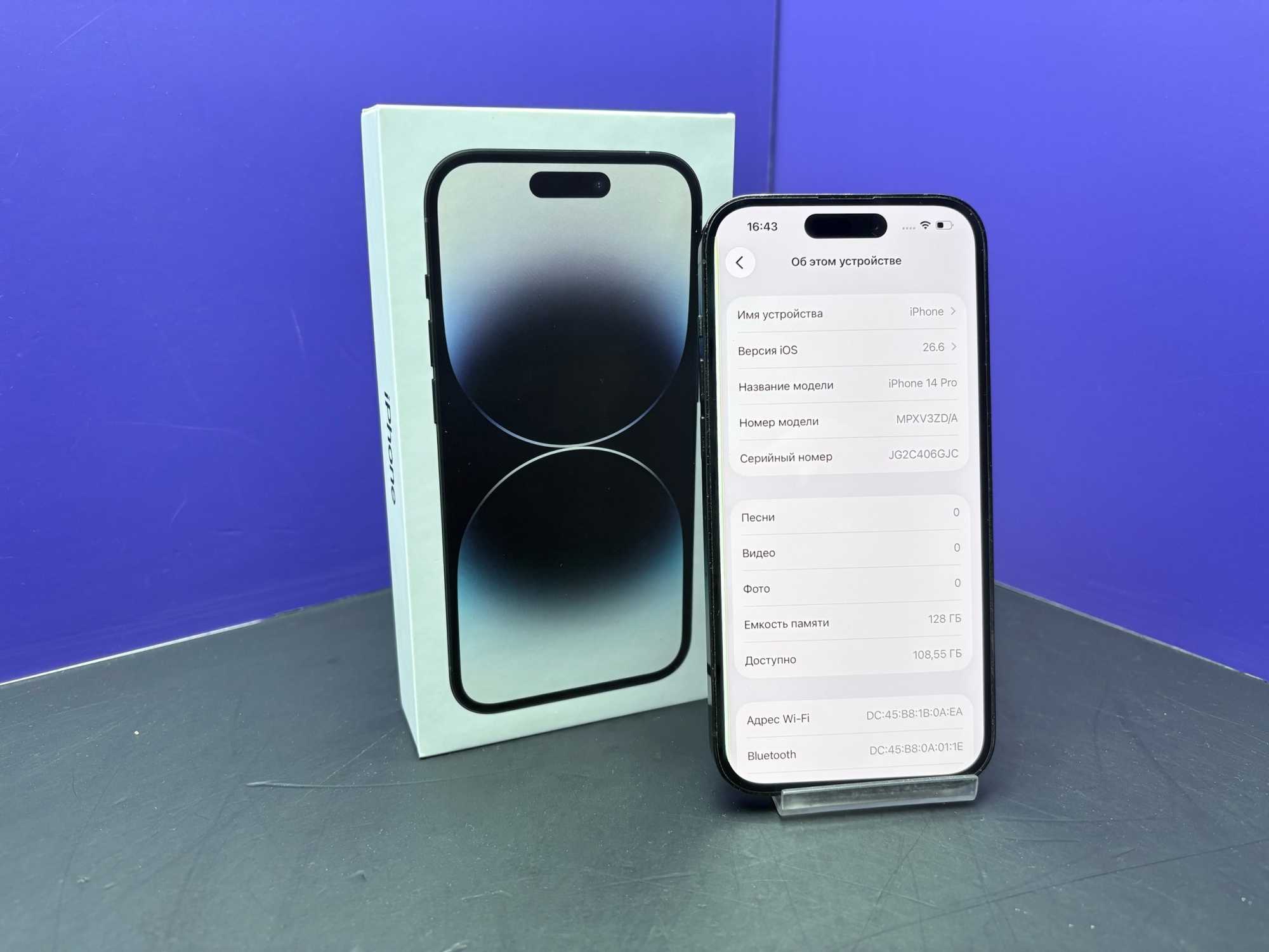 iPhone 14 Pro 128Gb Space Black АКБ81% imei353780674694393
