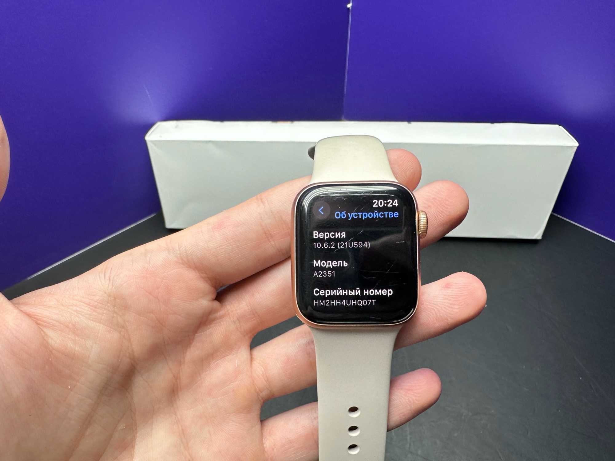 Apple Watch SE Gen 1 Pink Gold  40mm АКБ 85% s/n HM2HHUHQ07T