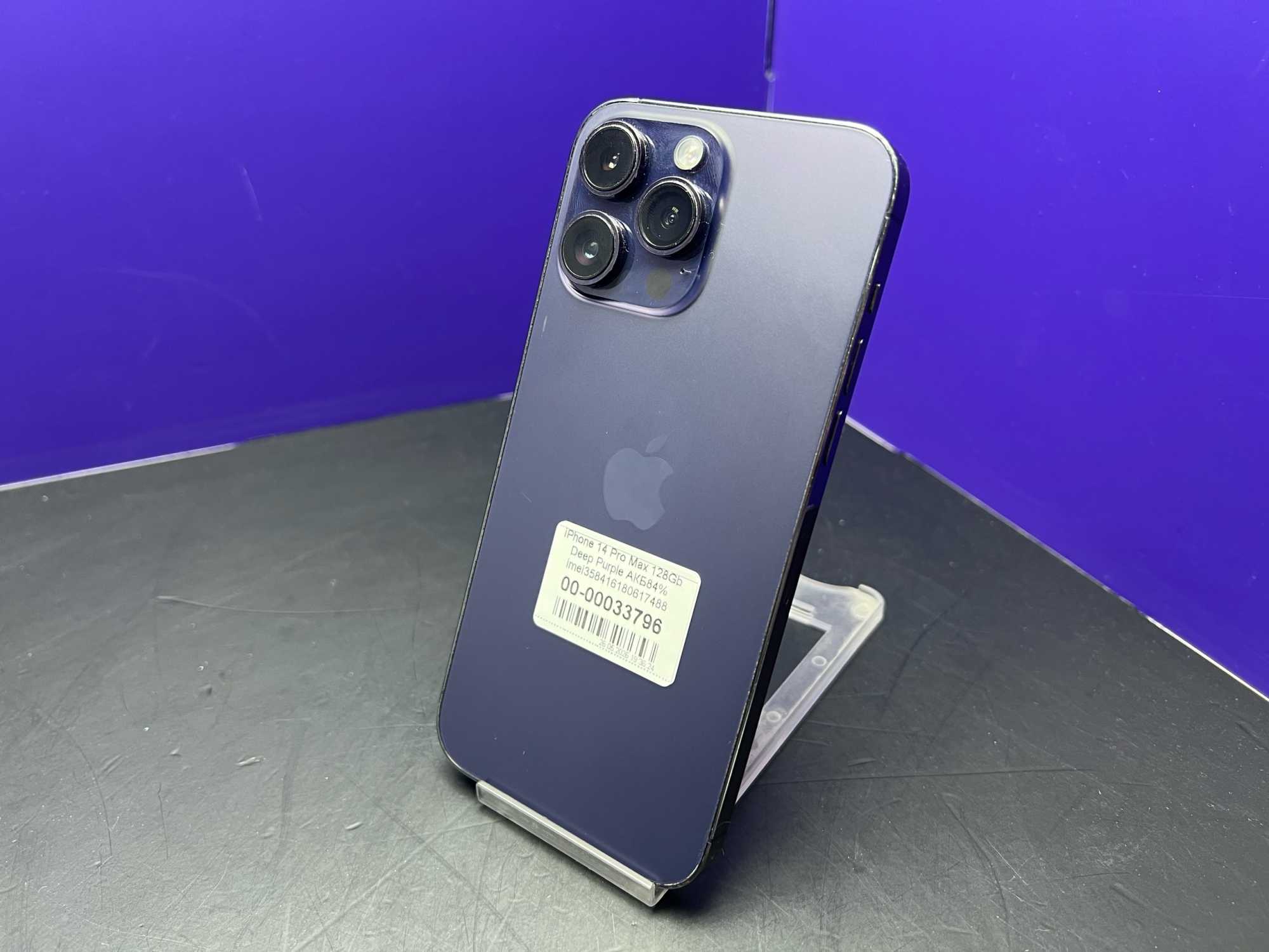 iPhone 14 Pro Max 128Gb Deep Purple АКБ84% imei358416180617488