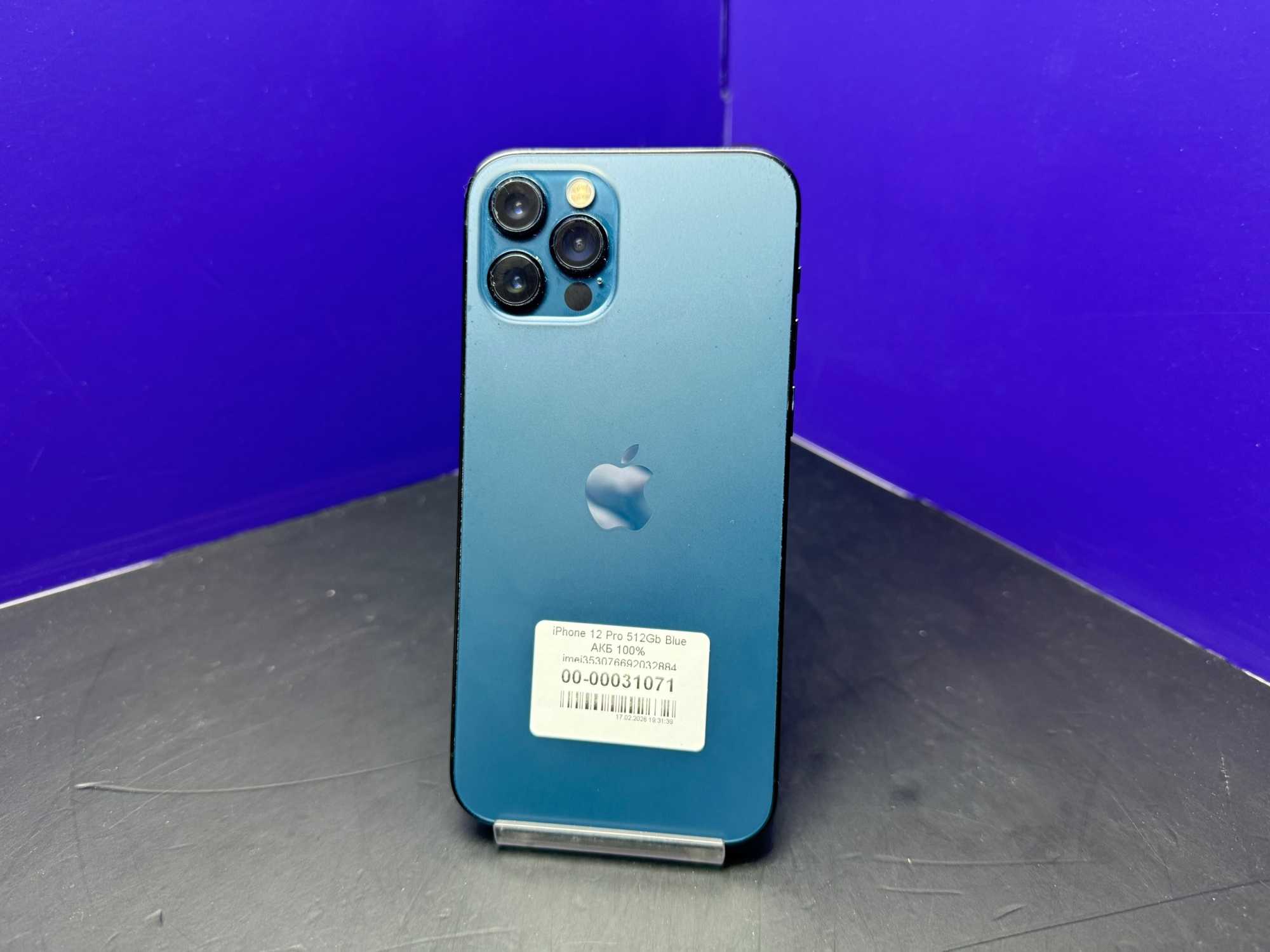 iPhone 12 Pro 512Gb Blue АКБ 100% imei353076692032884